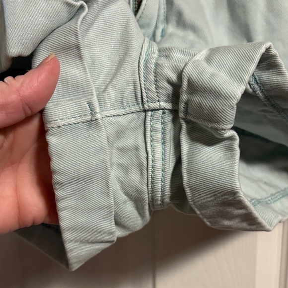 PacSun Women's Mint Green Cuffed Denim Shorts - Picture 3 of 9